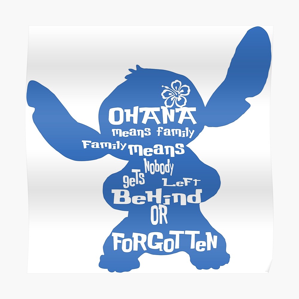 Ohana Stitch Decal