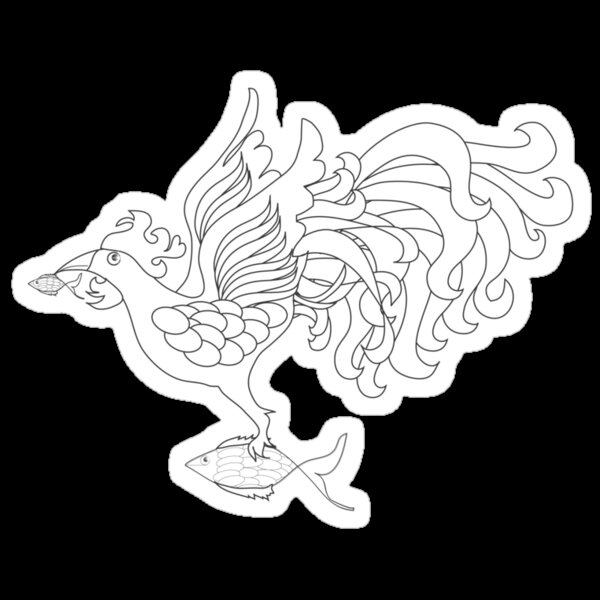 "Sarimanok plain" Stickers by metronomad | Redbubble