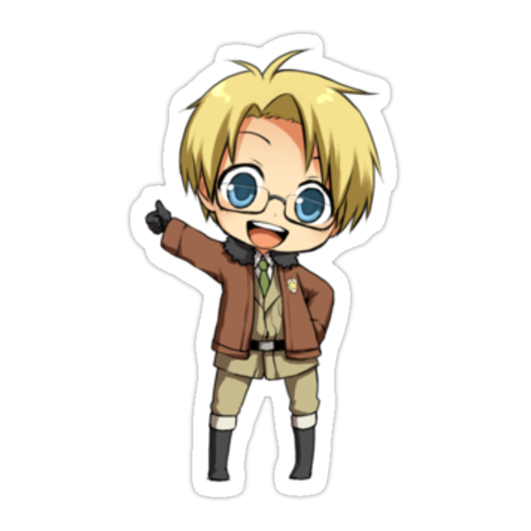 Hetalia America Stickers By Banafria Redbubble