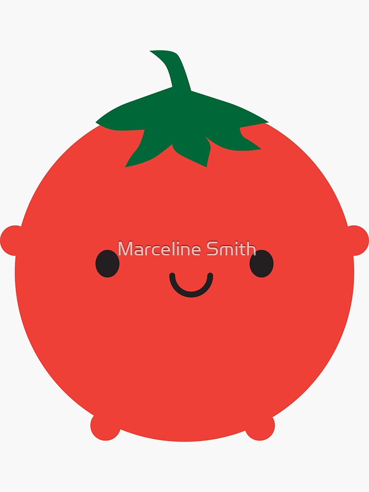 Kawaii Tomato Sticker By Marcelinesmith Redbubble