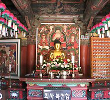 Inside a Buddist Temple by Debbie Montgomery