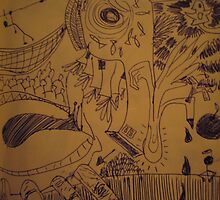 Dooding in my sketchbook by arfa