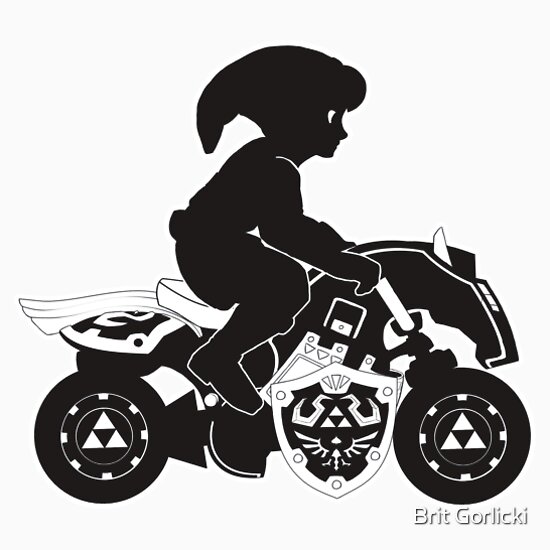 "Mario Kart 8 - Master Cycle Silhouette " Stickers By Brit Eddy | Redbubble