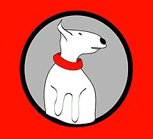 ENGLISH BULL TERRIER CUTE PORTRAIT by SofiaYoushi