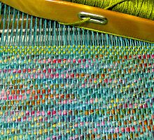 Shuttle, Bobbin, and Handwoven Cloth by confections