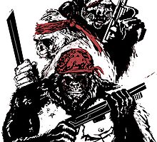 Guerrilla Gorillas White by Paramo