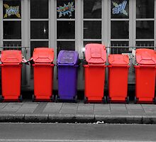 Pretty Bins All In A Row by Karen Martin