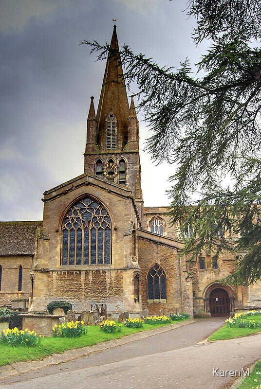 "St Mary's Church, Witney, Oxfordshire" Posters by Karen Martin Redbubble