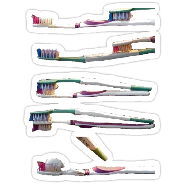 Toothbrush Sex Still Life Can Be Naughty Too Stickers