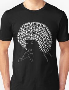 afro pick t shirt