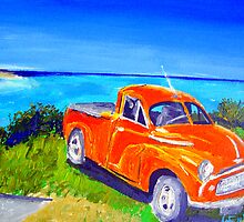 A classic ..Morris Minor at Cabarita by gillsart
