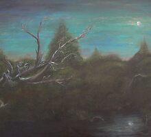Sandy Hook Moon by Yianni Digaletos