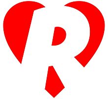 I love R - Heart R - Heart with letter R by theshirtshops