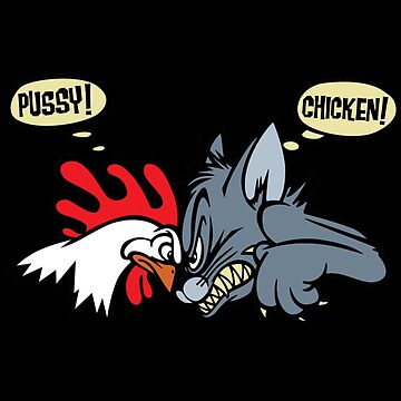 Pussy Chicken Hot Rod Shirt Decal Mask Art Board Print For Sale