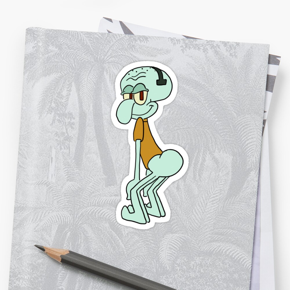 Squidward Twerk Sticker By Malinichandra Redbubble