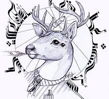 deer in dress code by MrKlevra