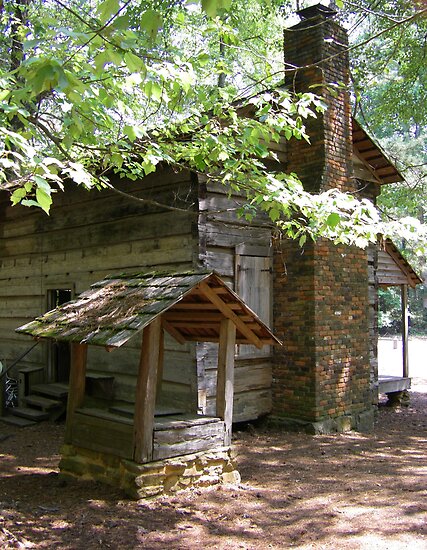 brick log house