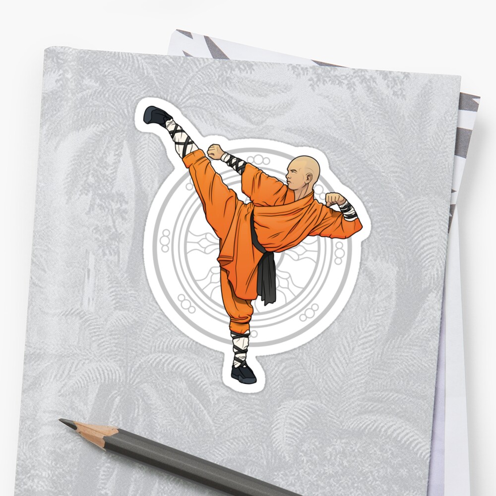 Shaolin Monk Sticker By Satoriartwork Redbubble