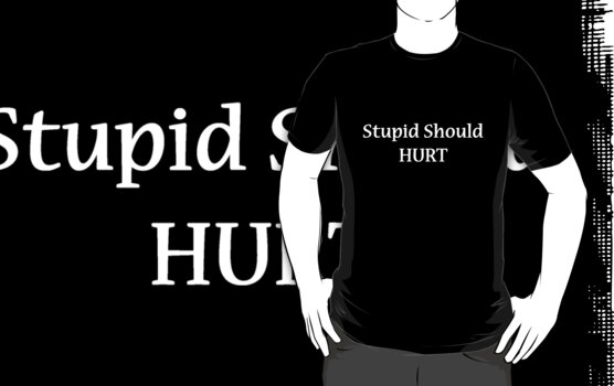 stupid should hurt t shirt