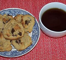 Chocolate Chip Cookies and Coffee by Jonice