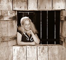 Angie at Mulligans Hut by Trevor Farrell
