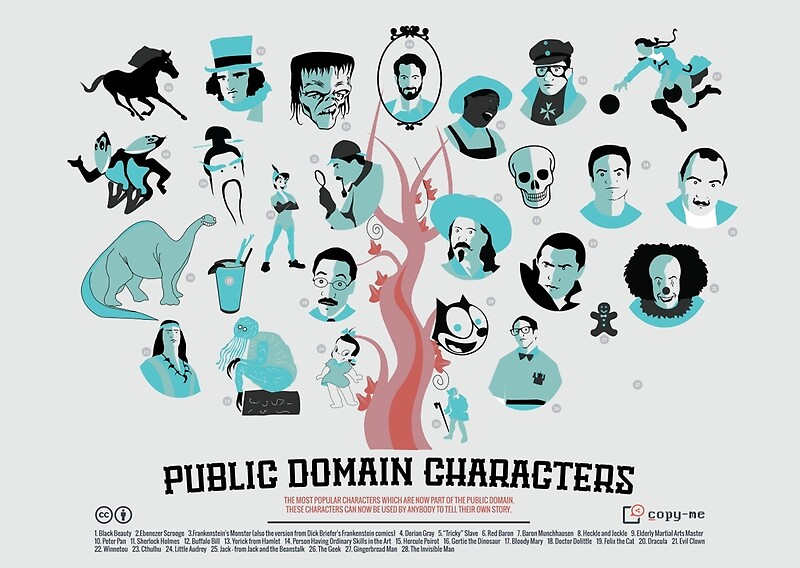 "Public Domain Characters" Posters by copyme Redbubble