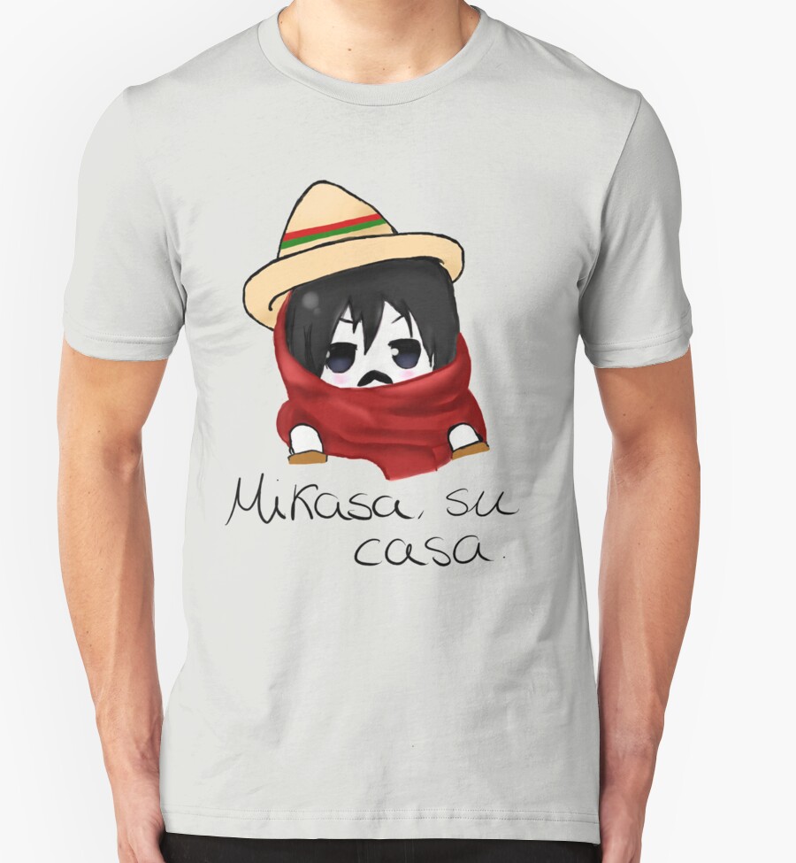 mikasa in shirt