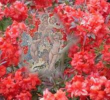Chubby cherubs in the Azaleas. by hilarydougill