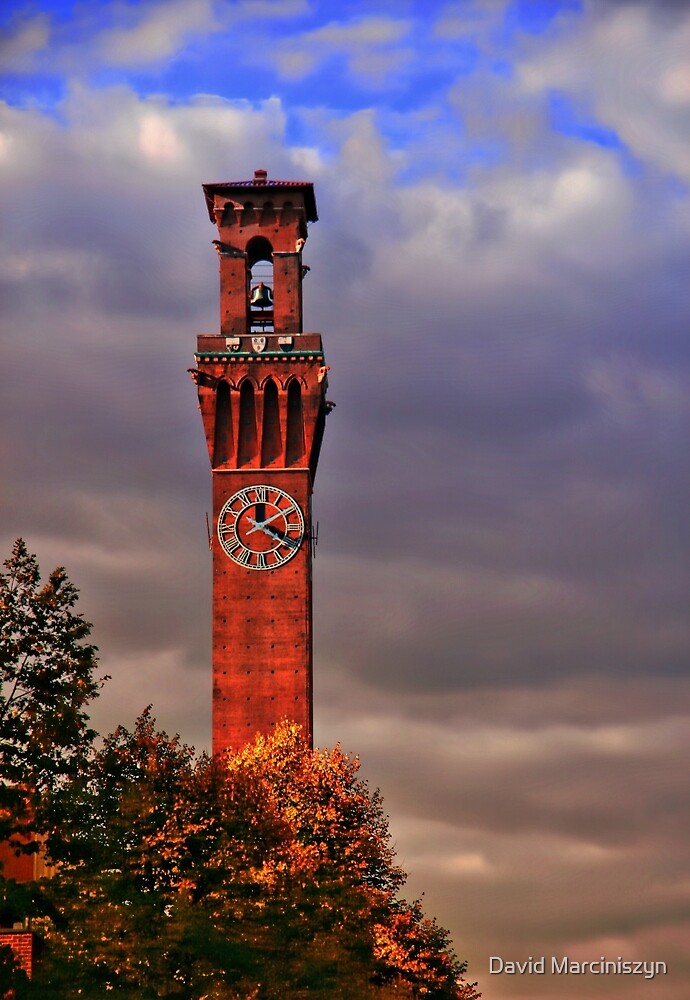 "Clock Tower Waterbury, Connecticut" by David Marciniszyn Redbubble
