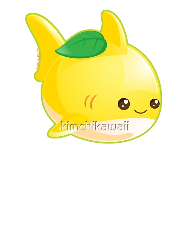 "Cute Pun Lemon Shark" Stickers by kimchikawaii | Redbubble