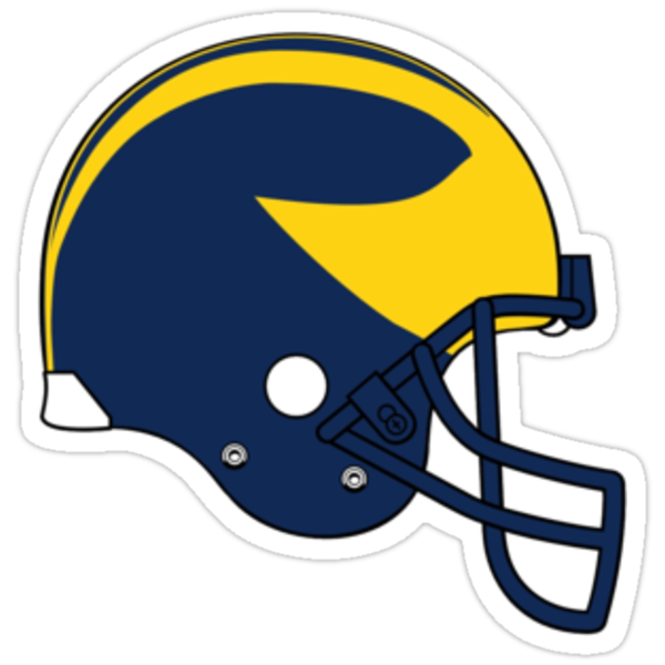 "Michigan Winged Helmet" Stickers by hergie10 | Redbubble