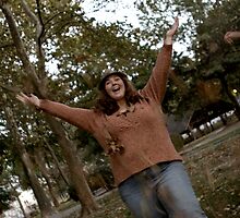 Leaves in Flight by Ann Rodriquez