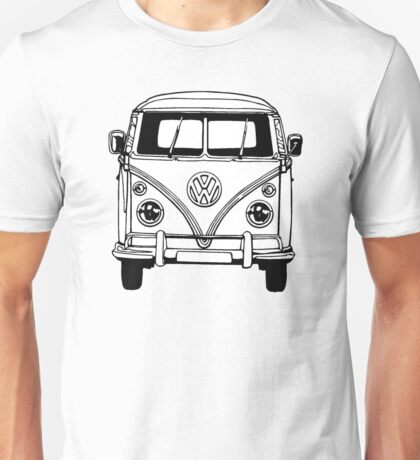 vw bus button down shirt