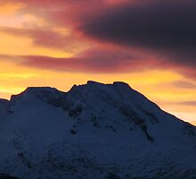 Mountain Sunset by Bodil Kristine Fagerthun