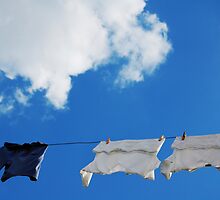 Corfu Clothes line by Swell Photography