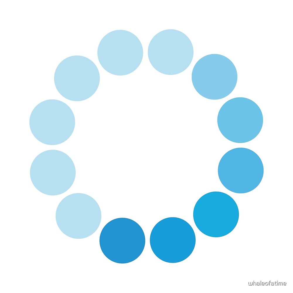 Con Spinning Blue Circle" by whaleofatime Redbubble