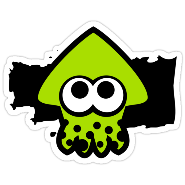 Splatoon Squid Green Stickers By Rocketclauncher Redbubble 2258