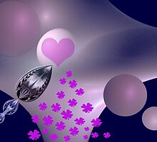 "You are my planet and my four-leaf clover" by CanDuCreations