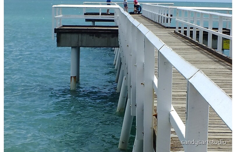 "Scarness Jetty, Hervey Bay, Qld, Australia" Laptop Skins by