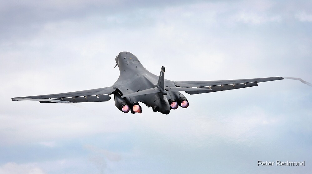 "B1-B with Full Afterburner" by Peter Redmond | Redbubble