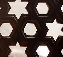 Cross section of a brick wall with holes of different shapes by ashishagarwal74