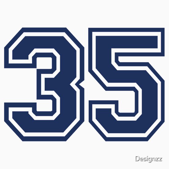 "Number 35" T-Shirts & Hoodies by Designzz | Redbubble