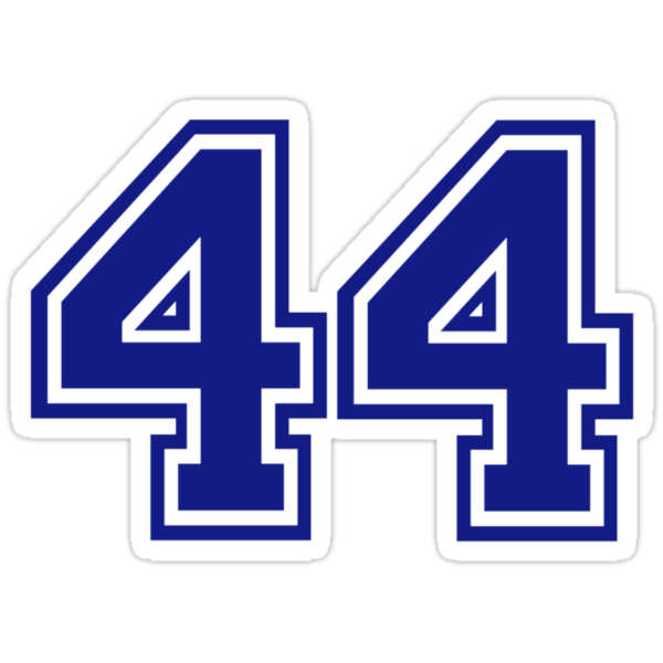 number-44-stickers-by-designzz-redbubble