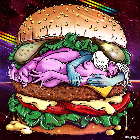 Cosmic Sex Burger With Cheese by franx
