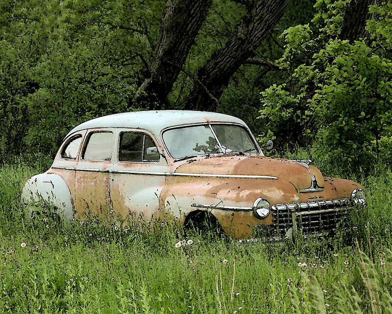 "old rusty car" by JohnKeeley | Redbubble