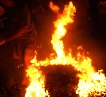 FIRE WOMAN DANCING by artist4peace