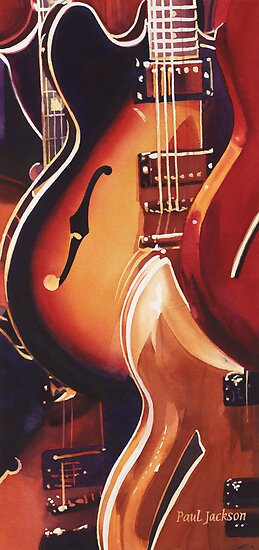 Guitar Watercolour