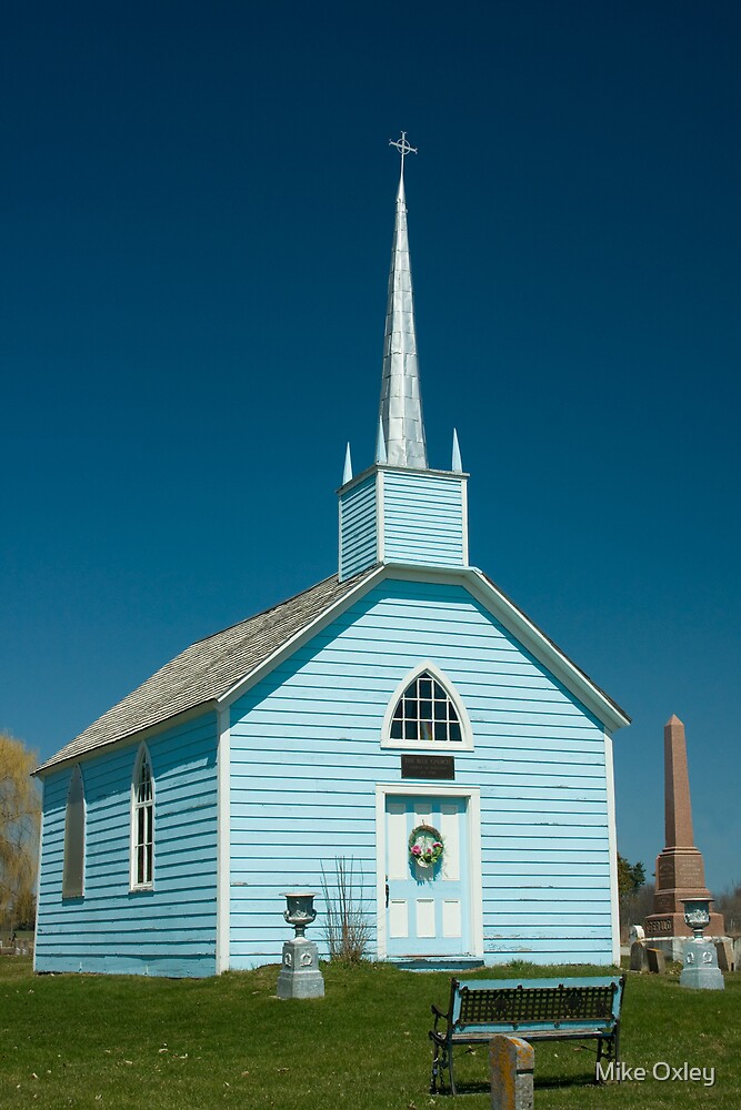 "Blue Church, Augusta Township, on Highway 2, between Prescott and