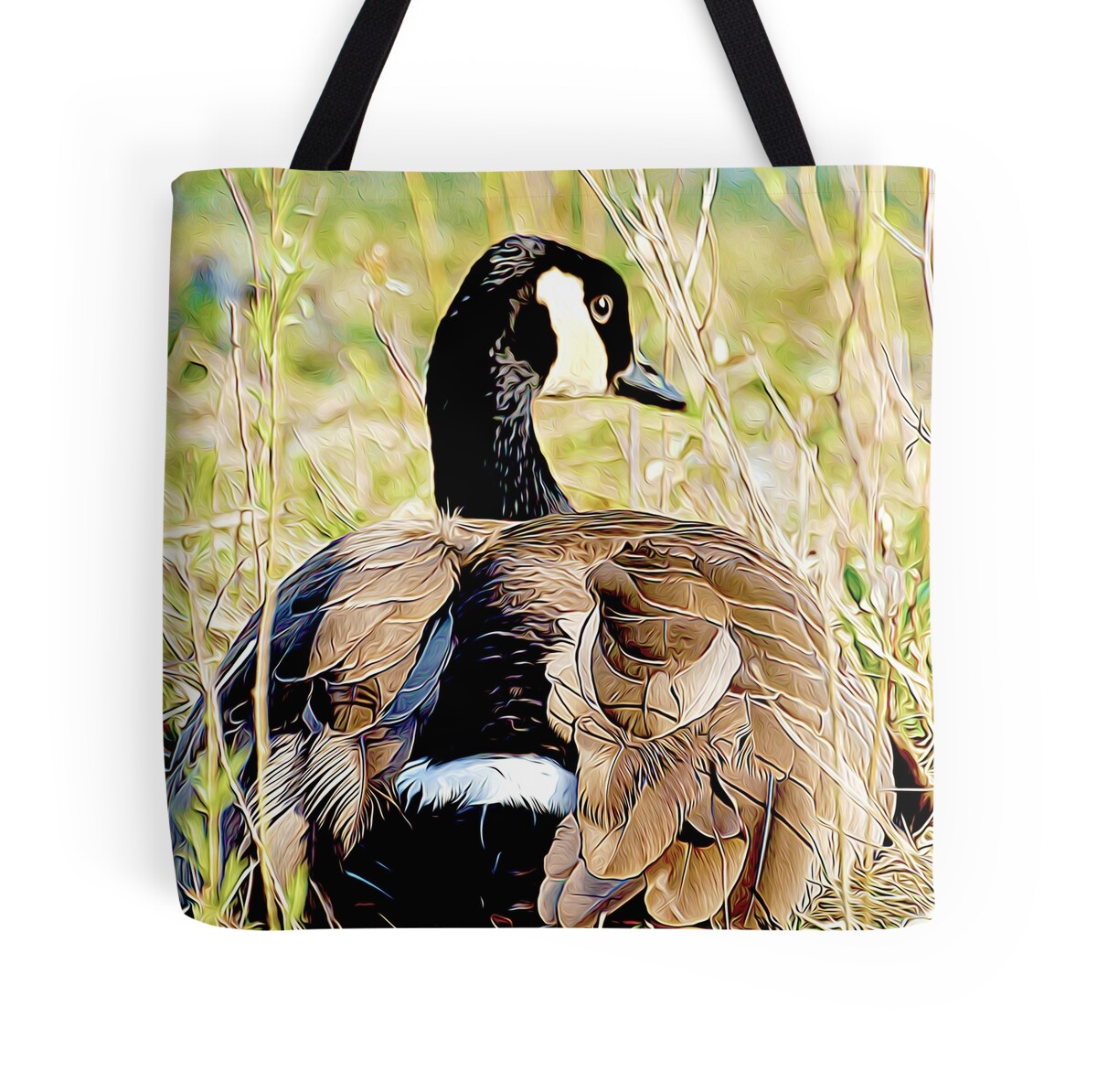 "Canadian Goose Nesting" Tote Bags by kimberpix | Redbubble