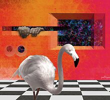 THE RED PORTAL with ALBINO BIRD by Paul Quixote Alleyne